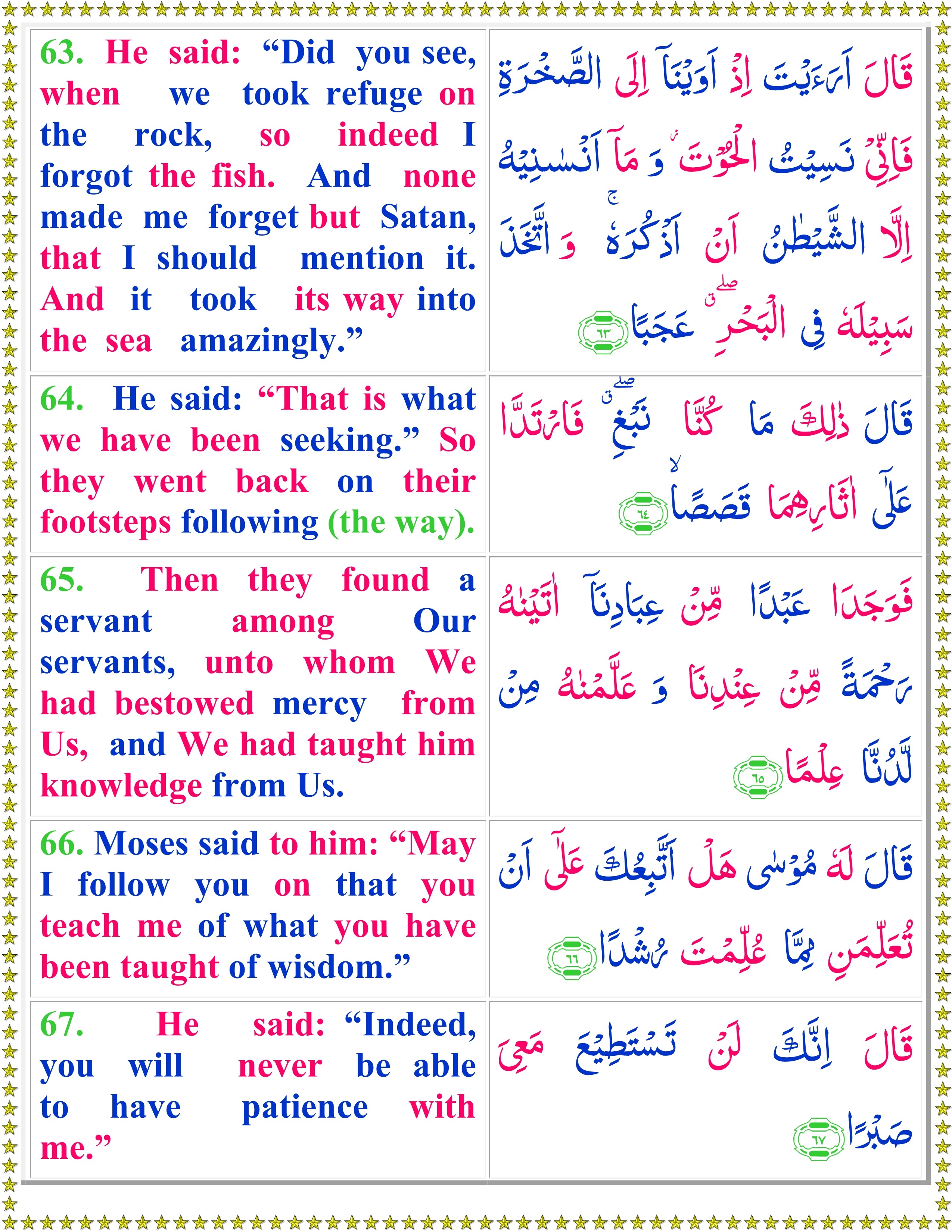 quran majeed in english translation