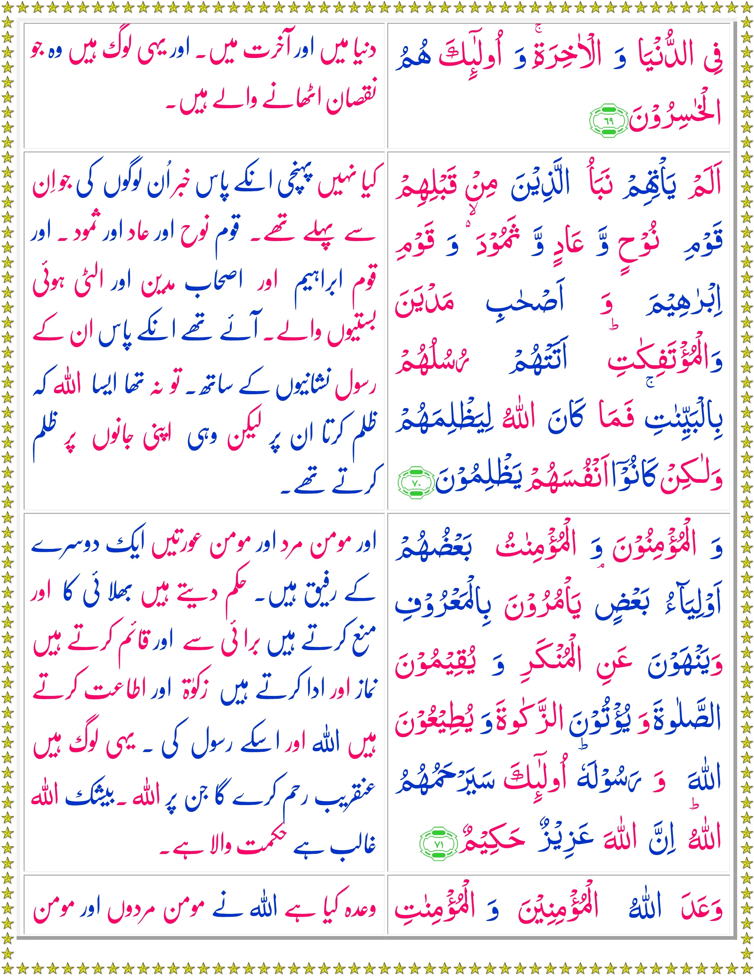 Surah At Taubah Urdu Page 3 Of 4 Quran O Sunnat