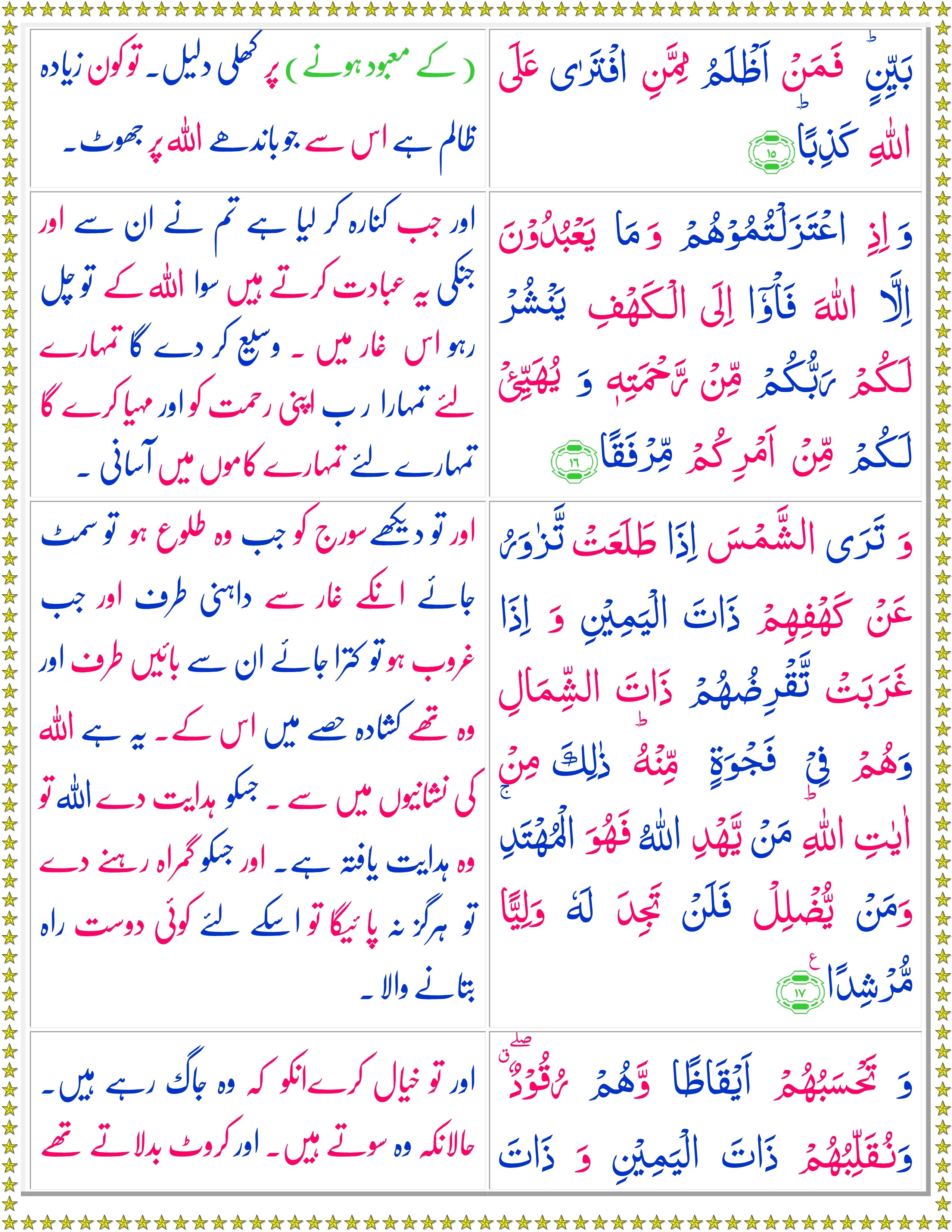 Inilah Surah Al Kahf Ayat 10 Urdu Translation Abduljawwad Murottal Quran