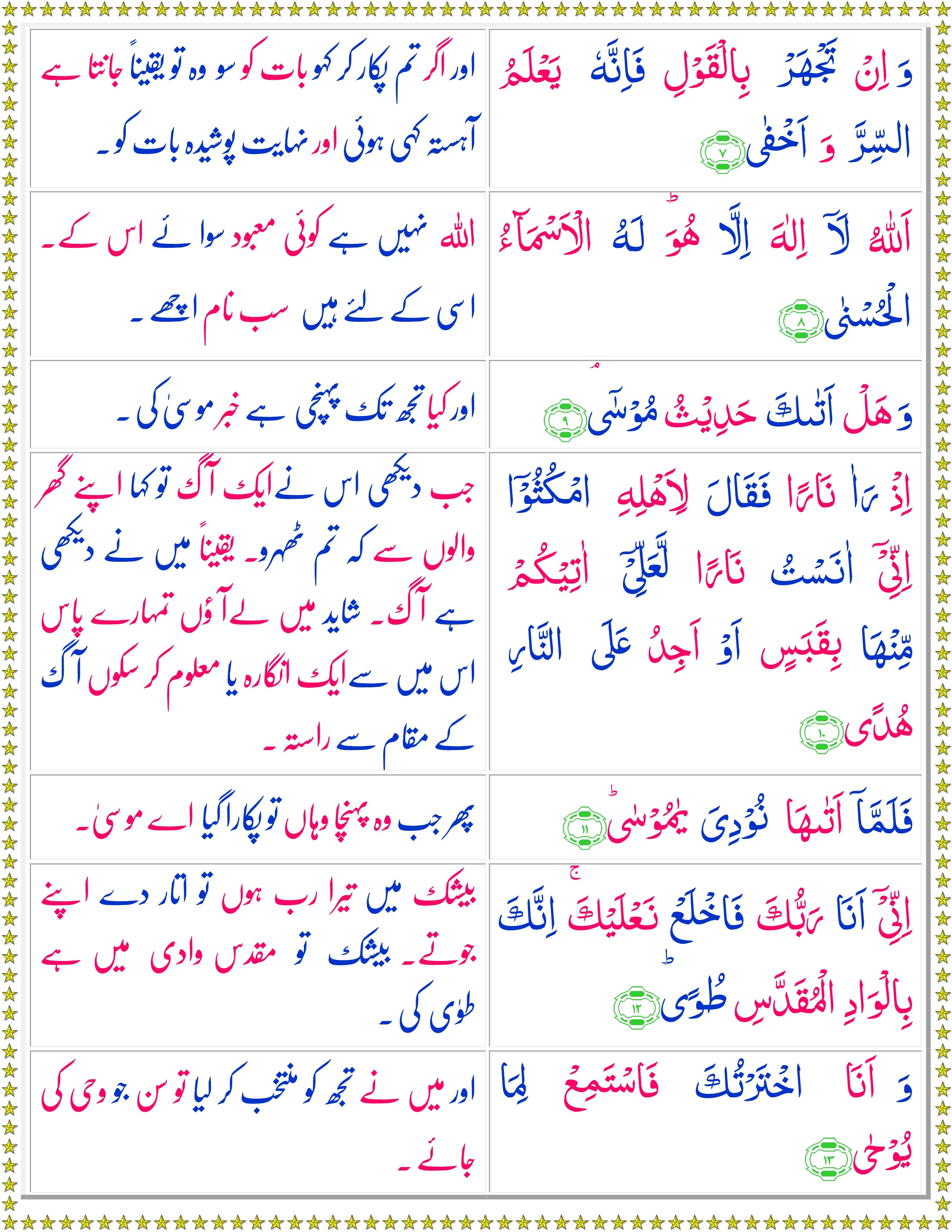 Surah Taha Urdu Quran O Sunnat
