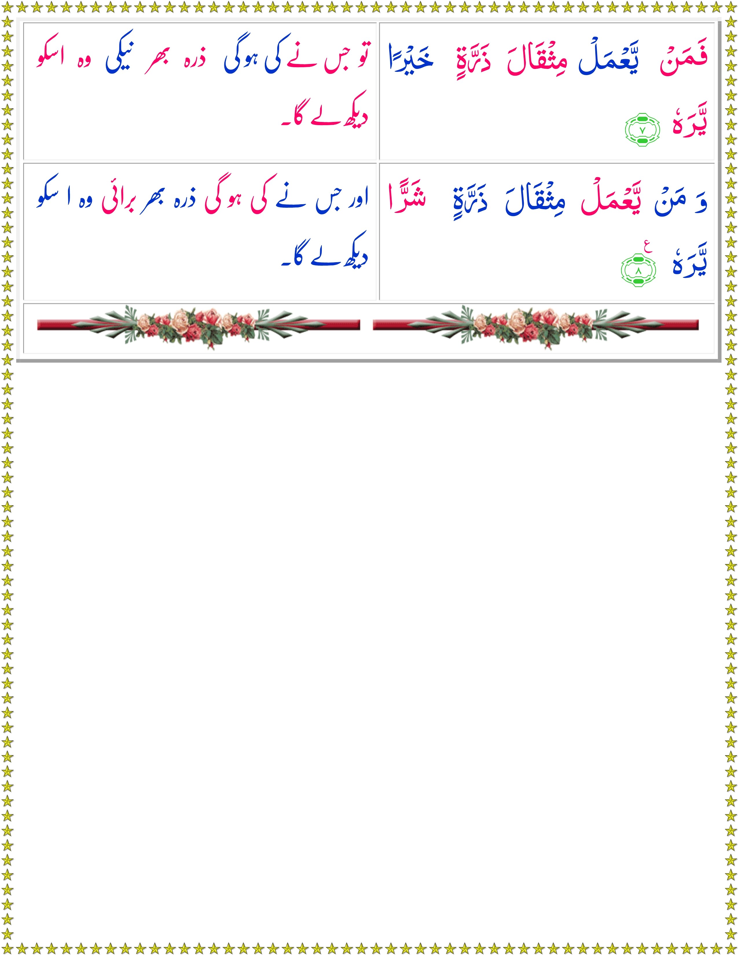 Surah Al-Zalzalah (Urdu) - Quran o Sunnat