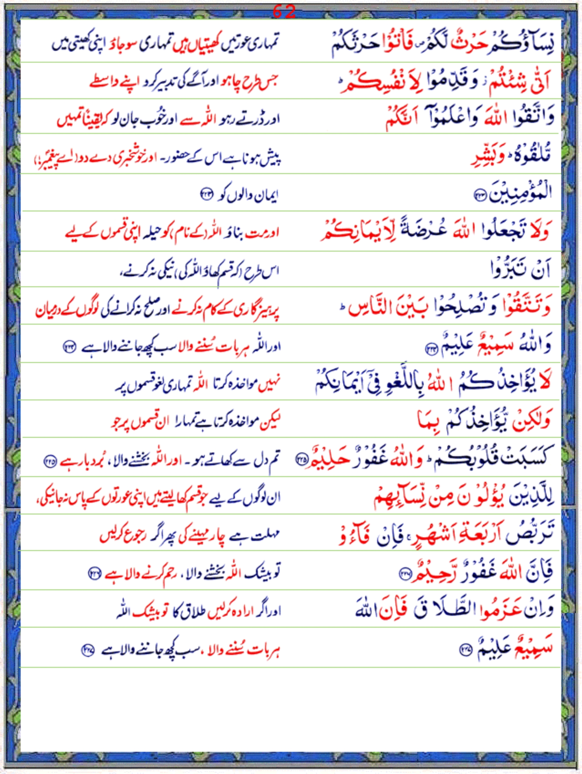 Surah Al Baqarah Urdu1 Page 15 Of 17 Quran O Sunnat