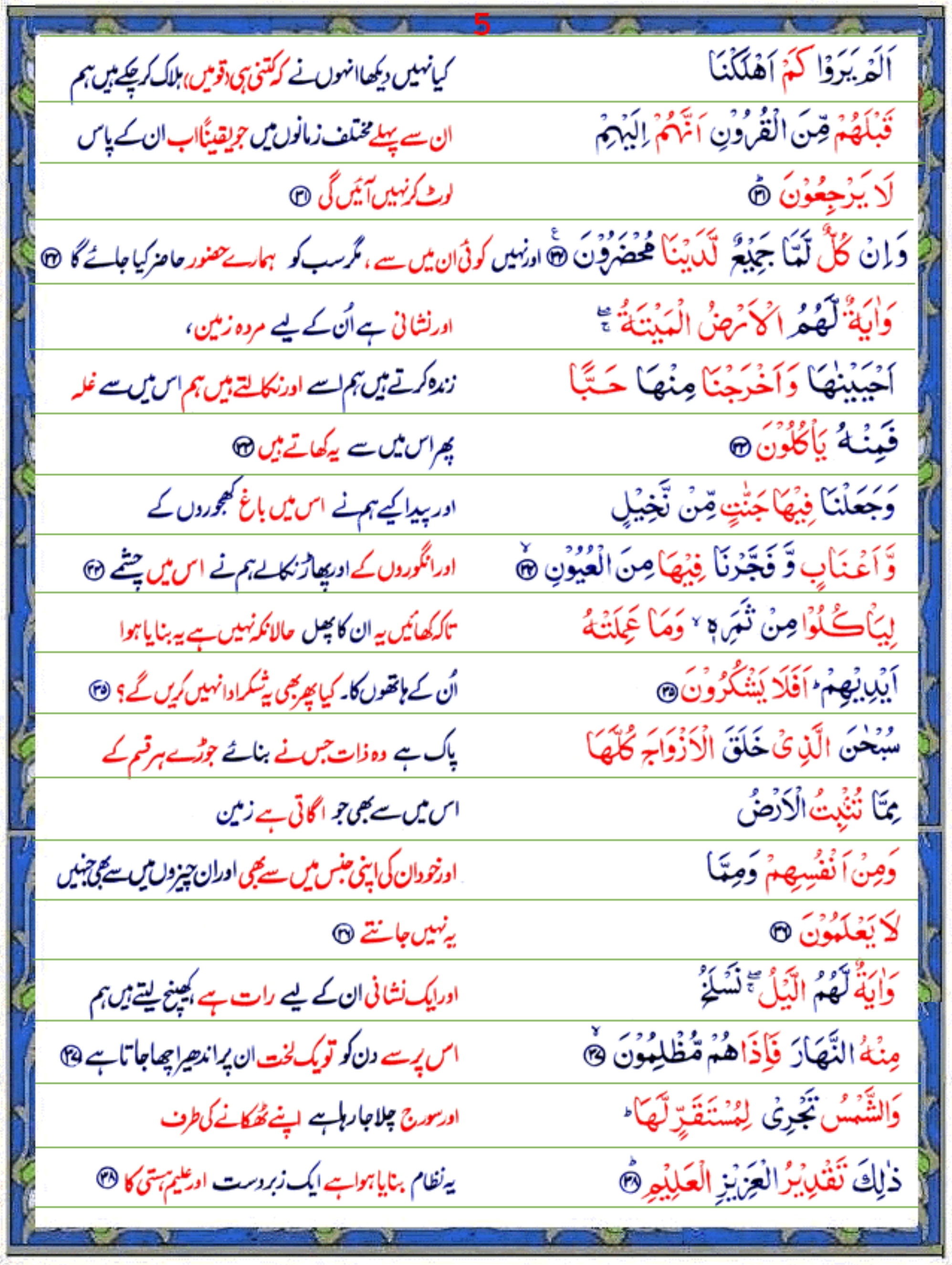 Online Quran Reading Surah Yasin (Urdu1) - Quran o Sunnat